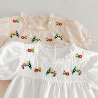 Female Treasure Embroidered Lace Two-piece Set