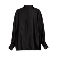Fashion Bowknot Lace-up Long Sleeve Loose Shirt