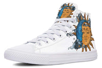 High Top Canvas Shoes For Printing Lovers