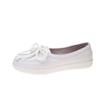Genuine Leather Soft-Soled Slip-On Loafers Flat Shoes For Middle-Aged And Elderly Women