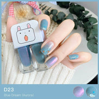 Gemini Nail Polish Water-based Bright Face Peeling And Tearing Two-bottle Set Twin Combo