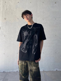 Fuzzy Printed 250g Heavy Short-sleeved T-shirt