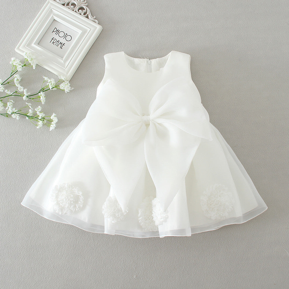 Maggie baby girl baby banquet Wedding Dress Skirt Girl Flower Princess Wedding Dress Dress Tutu