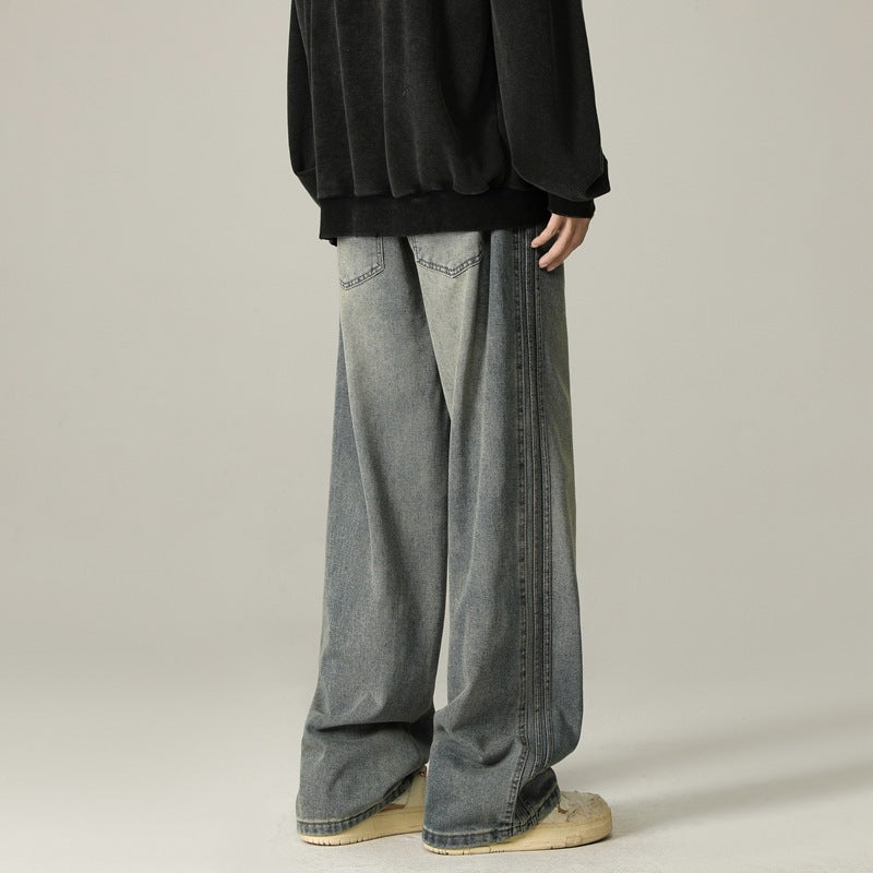 Sense Of Design Trendy Loose Striped Straight-leg Pants