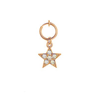 Heart-shaped Zircon Ring Without Perforation Body Piercing Jewelry Titanium Steel Inlaid Pearl Navel Nail