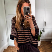 Womens Crew-neck Sweater A Stylish Versatile And Relaxed-fit Top