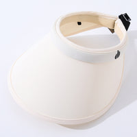 Solid-color Petal-shaped Labeled Wide-brimmed Casual And Versatile Open-top Sun Hat, Suitable For Outdoor Commuting And Vacation In Spring And Summer