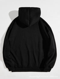 European And American-style Hooded Sweatshirt Solid-color Lettered Sweatshirt
