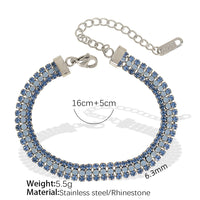 Fashionable Titanium Steel Gold-Plated Three-Layer For Women Simple Versatile Adjustable Circle Bracelet