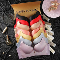 Factory Direct Hong Kong Authentic Happiness Fox Underwear No Steel Ring Bra Ladies Bra No Trace Of Milk Gathering