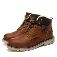 European Style Outdoor Mountaineering Snow Boots Men's High Top