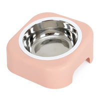 Pet stainless steel cat food tray