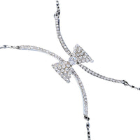 Women's Statement X Bow Chest Support Body Chain