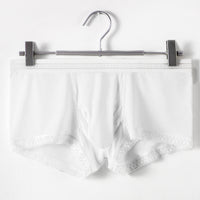 Men's Trunk Ice Silk Thin Nude Feel See Through Breathable Underwear