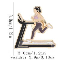 Fitness Alloy Brooch Running Backpack Small Gift