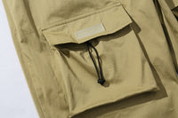 Concealed wrinkled drawstring pants