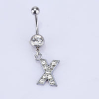 English alphabet hypoallergenic body piercing navel nail