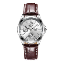 Couple Three Eyes And Six Needles Luminous Waterproof Quartz Watch