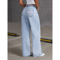Loose Slimming Sense Of Design Wide Leg Mop Pants