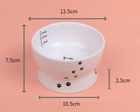 Cat Water Bowl With Scale Ceramic