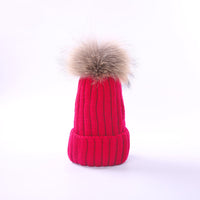 Autumn and winter new scorpion hair ball children's wool hat