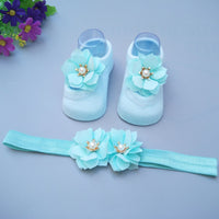 New Baby Girl Socks Headband Gift Box