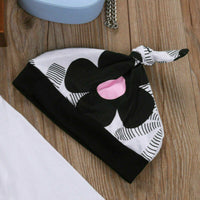 Children's cotton long-sleeved heart-shaped printing three-piece suit