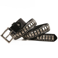 Rivet Head Layer Cowhide Man Belt And Leather Belt