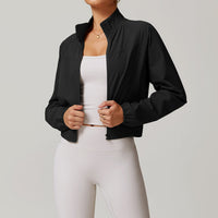 European And American Quick-drying Stand Collar Sports Jacket For Women
