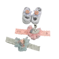 Hairband Socks Set Baby Bow