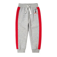 Children's Mid-Waist Rubber Band Belt Sports Casual Pants