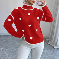 Casual Gentle Turtleneck Long Sleeve Women's Sweater