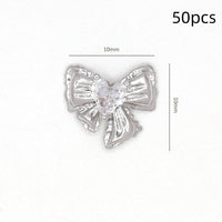 Bow Zircon Nail Ornament Zircon
