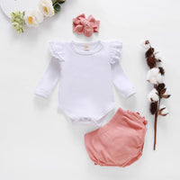 Spring And Autumn Flying  Long Sleeve Jumpsuit Lace Pants