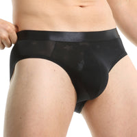 Men's Briefs Sexy Thin Nylon Jacquard Underwear Breathable