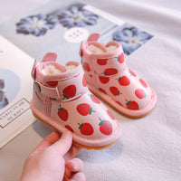 Baby's snow boots girl baby winter thickened cotton shoes