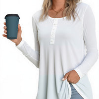 High-waisted Autumn Women's Long-sleeve Top