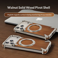 Walnut Wood Frameless Phone Case