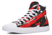 Printed Couple High Top Canvas Shoes