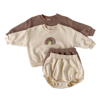 Long sleeve shorts children's suit