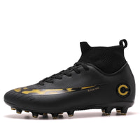 Training Special High-top Gold-plated Bottom Football Shoes
