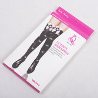 Bowknot lace skull over-the-knee long tube stockings