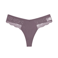 Women's Cotton Low V Waist Lace Stitching Underwear