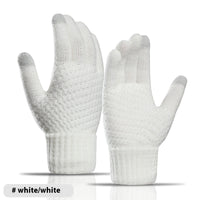 Men's Cashmere-like Thickened Reverse Needle Jacquard Women's Fashionable Warm