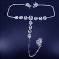 Card Diamond Sexy Round Rhinestone Panties Body Chain