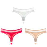 Cotton low-rise seamless women's briefs