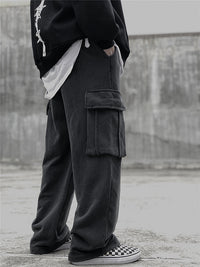 Men's Loose Large Pocket Knitted Sweatpants