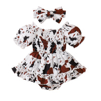 Summer Infant Toddler Leopard Print Skirt Romper