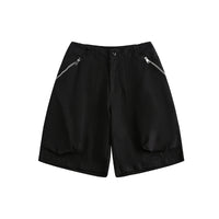 Solid Color Retro Shorts Personal Leisure Loose Cool Pants
