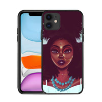 Compatible with Apple, Suitable for iPhoneX black girl phone case